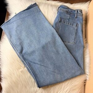 92 West Boutique Brand Wide Straight Leg Trouser Jeans Size XLarge